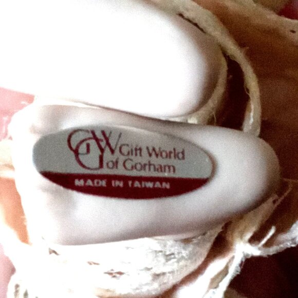 Vintage 1983 Gorham Zasan Doll Ornament Blue Bonnet Bisque Porcelain Collection - Picture 6 of 6